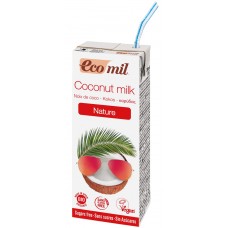 Kokosų pienas be cukraus, ekologiškas (200ml)